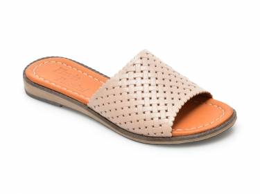 Papuci FLAVIA PASSINI nude - 22201 - din piele naturala
