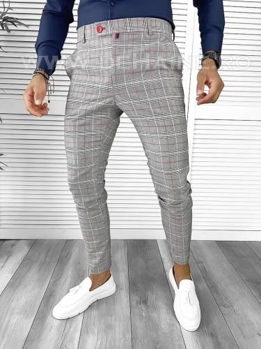 Pantaloni barbati eleganti in carouri B8773 129-5 E