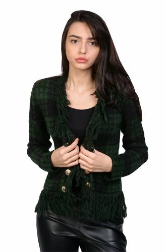 Jacheta tricotata verde ecosez 35075 V
