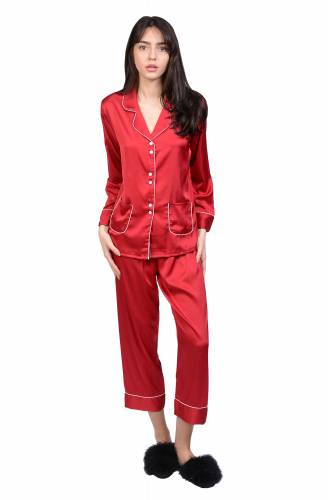 Pijama dama rosie din matase 528 R