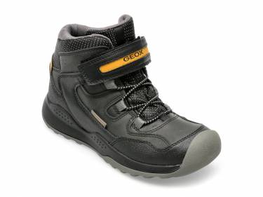 Ghete GEOX negre - J16AEA - din piele ecologica