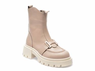 Ghete IMAGE gri - 671508 - din piele naturala