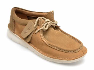 Mocasini CLARKS maro - COLEHILL EASY B2-2 - din nabuc