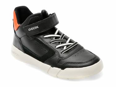 Pantofi GEOX negri - J36GWA - din piele ecologica
