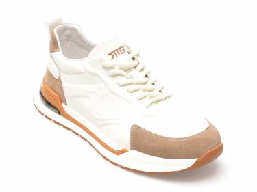 Pantofi albi - 51756 - din piele naturala