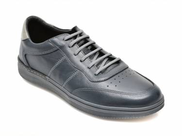 Pantofi bleumarin - 3421 - din piele naturala