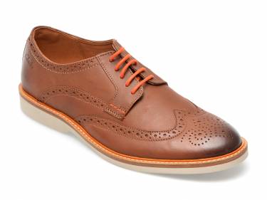 Pantofi CLARKS maro - ATTICUSLTLIMIT 0912 - din piele naturala