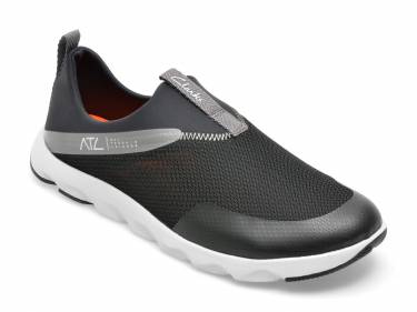 Pantofi CLARKS negri - ATL COAST MOC 01-T - din material textil