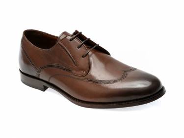 Pantofi EPICA maro - 63840 - din piele naturala