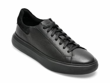 Pantofi GEOX negri - U355WA - din piele naturala