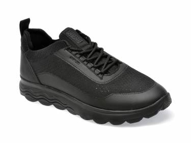 Pantofi GEOX negri - U35BYA - din piele ecologica