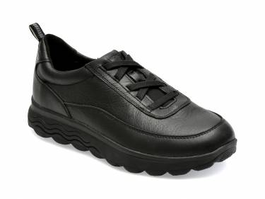 Pantofi GEOX negri - U36BYB - din piele naturala