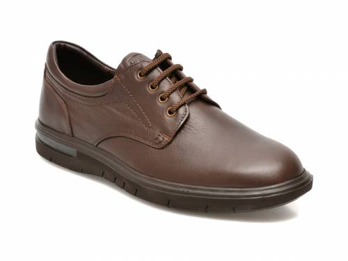Pantofi maro - 2804 - din piele naturala