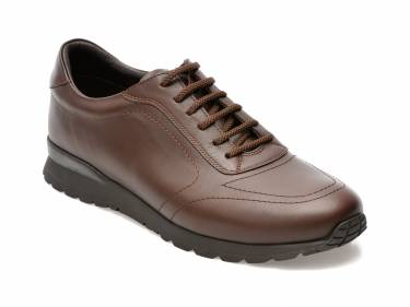 Pantofi maro - 54521 - din piele naturala