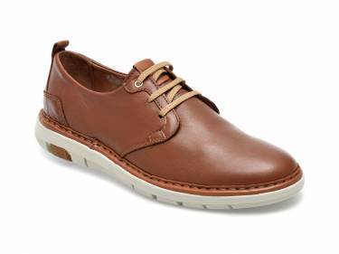 Pantofi maro - 8962 - din piele naturala