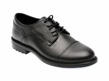 Pantofi negri - E152 - din piele naturala