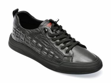 Pantofi negri - E195 - din piele naturala