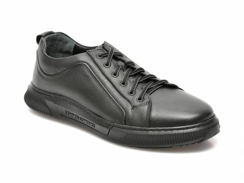 Pantofi OTTER negri - 33613 - din piele naturala