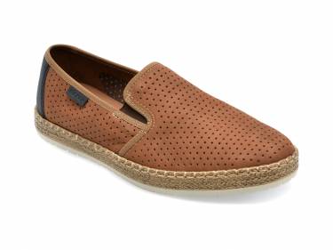 Pantofi RIEKER maro - B5278 - din piele naturala