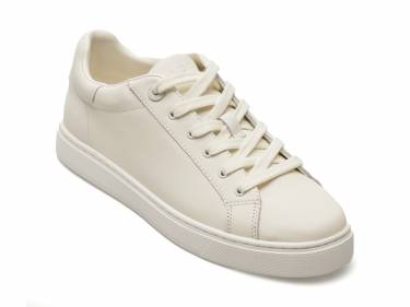 Pantofi ALDO albi - WOOLLY100 - din nabuc