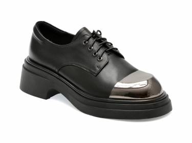 Pantofi EPICA negri - 1721 - din piele naturala