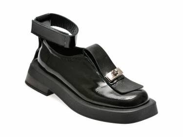 Pantofi EPICA negri - 484198 - din piele naturala lacuita
