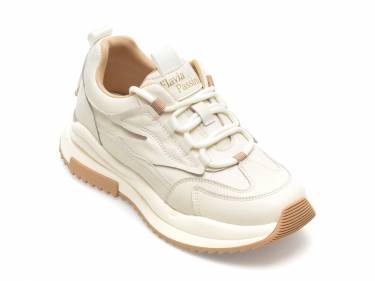 Pantofi FLAVIA PASSINI albi - 955A - din piele naturala