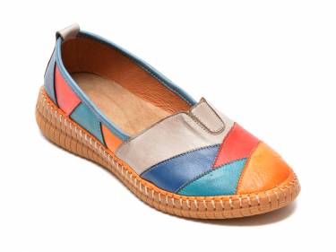 Pantofi FLAVIA PASSINI portocalii - 2845 - din piele naturala