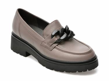 Pantofi GABOR gri - 95230 - din piele naturala
