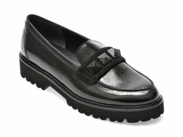 Pantofi GABOR negri - 35243 - din piele naturala lacuita