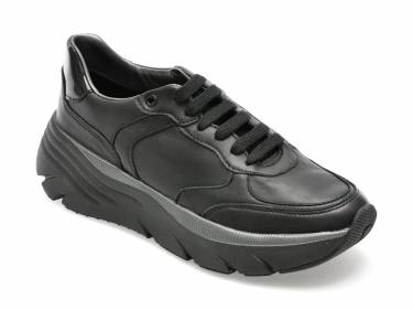 Pantofi GEOX negri - D35UFA - din piele naturala