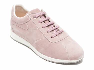 Pantofi GEOX roz - D25H5B - din piele intoarsa