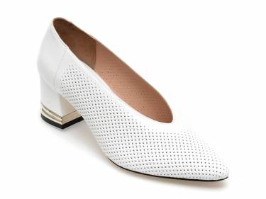 Pantofi GRYXX albi - 367545 - din piele naturala
