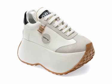 Pantofi GRYXX albi - A21 - din piele ecologica