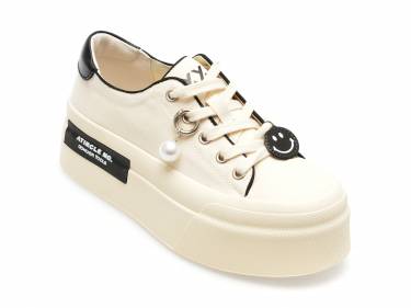 Pantofi GRYXX albi - H9350 - din material textil