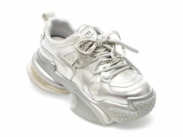 Pantofi GRYXX argintii - 897 - din piele naturala