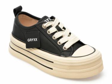 Pantofi GRYXX negri - 3013 - din piele naturala