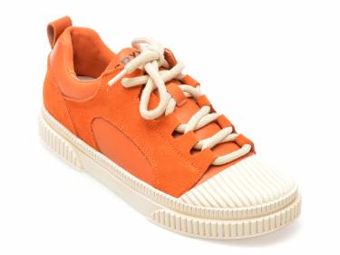 Pantofi GRYXX portocalii - 23090 - din piele naturala