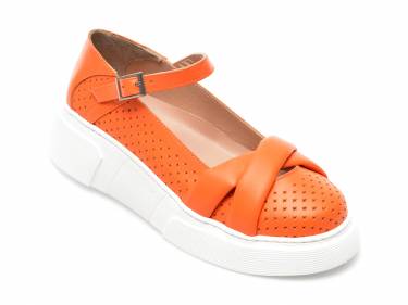 Pantofi GRYXX portocalii - 4403306 - din piele naturala