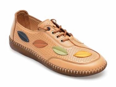 Pantofi IMAGE maro - 22110 - din piele naturala