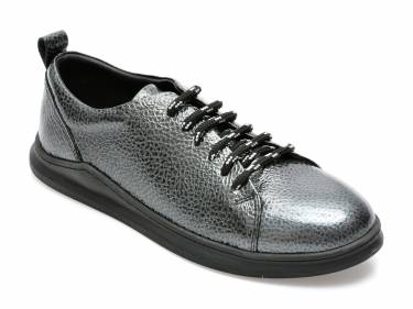 Pantofi MAGRIT gri - 30 - din piele naturala lacuita