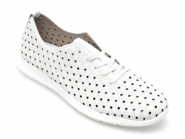 Pantofi REMONTE albi - R7101 - din piele naturala