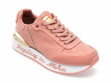 Pantofi REPLAY roz - WS6396T - din material textil
