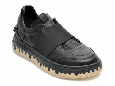Pantofi SPECTRA negri - 241A - din piele naturala