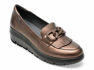 Pantofi STONEFLY maro - PLUME13 - din piele naturala