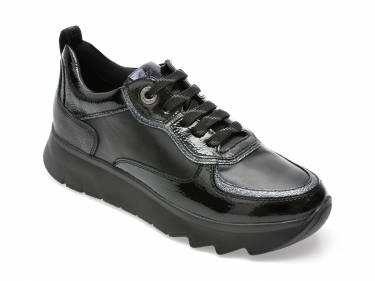 Pantofi STONEFLY negri - SPOCK33 - din piele naturala