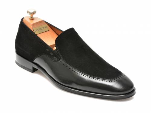 Pantofi LE COLONEL negri - 48702 - din piele naturala