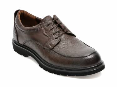 Pantofi maro - 40401 - din piele naturala