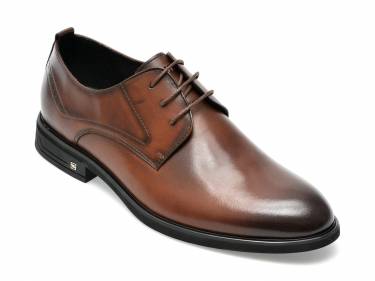 Pantofi maro - E620006 - din piele naturala