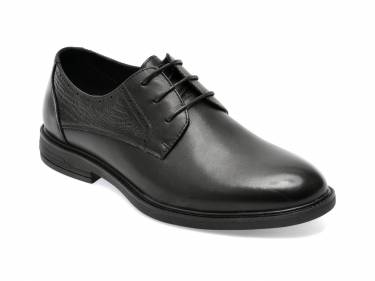 Pantofi negri - L25059 - din piele naturala